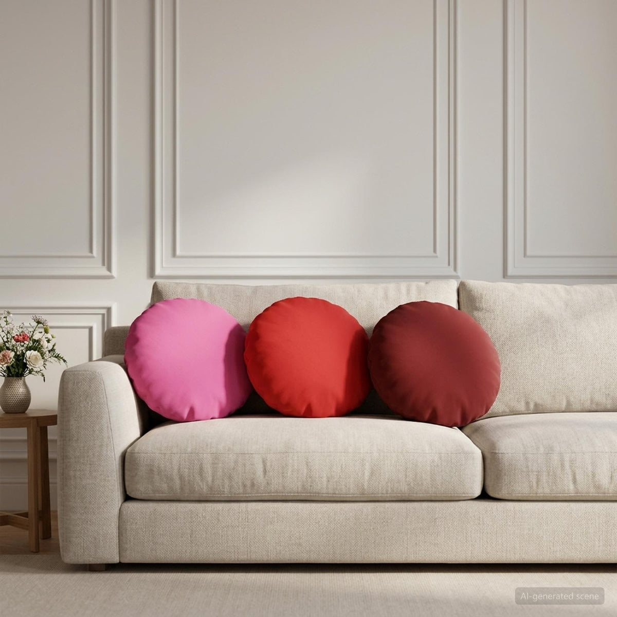 Cushion with Pillow HEERLEN 2 pcs Red Polyester