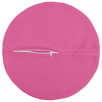 Cushion Cover 6 pcs HEERLEN Pink Ø 30 cm Polyester