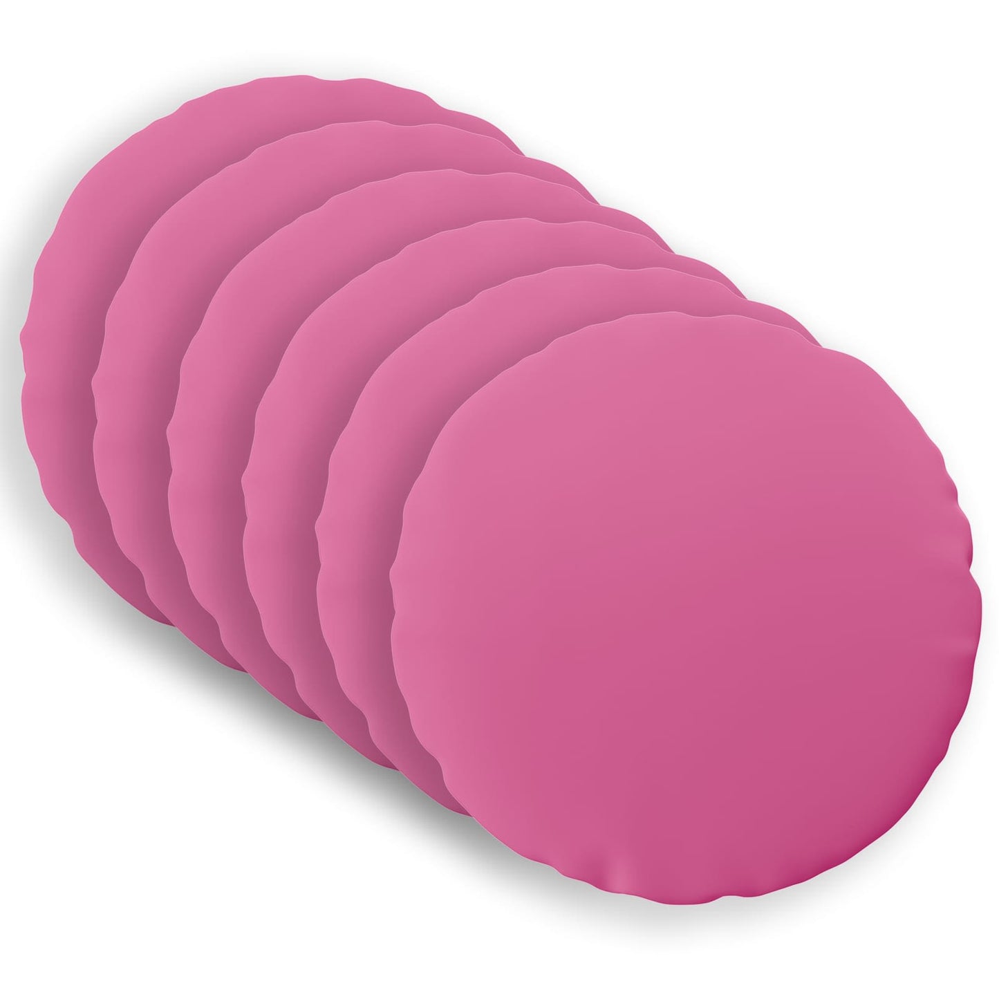 Cushion Cover 6 pcs HEERLEN Pink Ø 30 cm Polyester