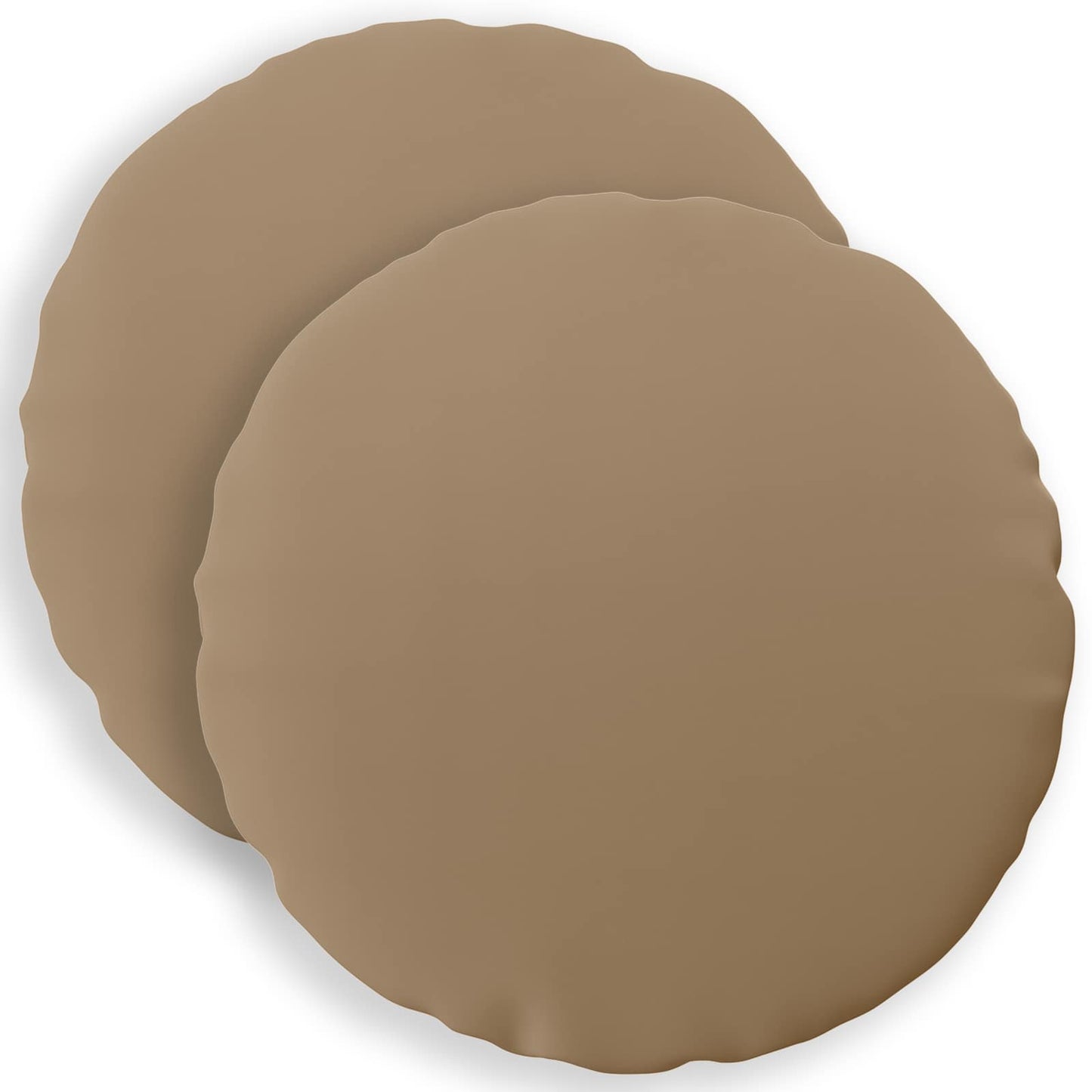 Cushion Cover 2 pcs HEERLEN Taupe Ø 30 cm Polyester