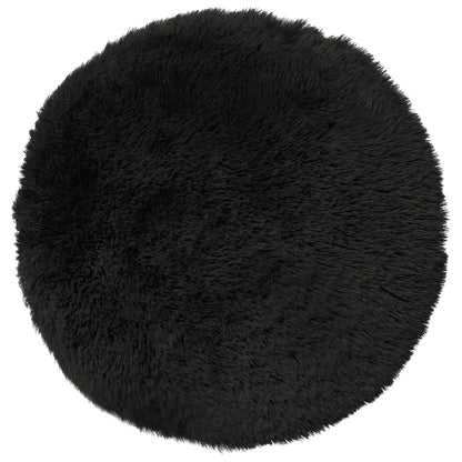Cushion Cover 2 pcs HEERLEN Black Ø 30 cm PV Fleece