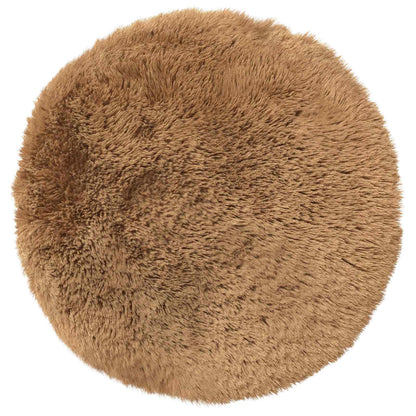 Cushion Cover 6 pcs HEERLEN Taupe Ø 30 cm PV Fleece