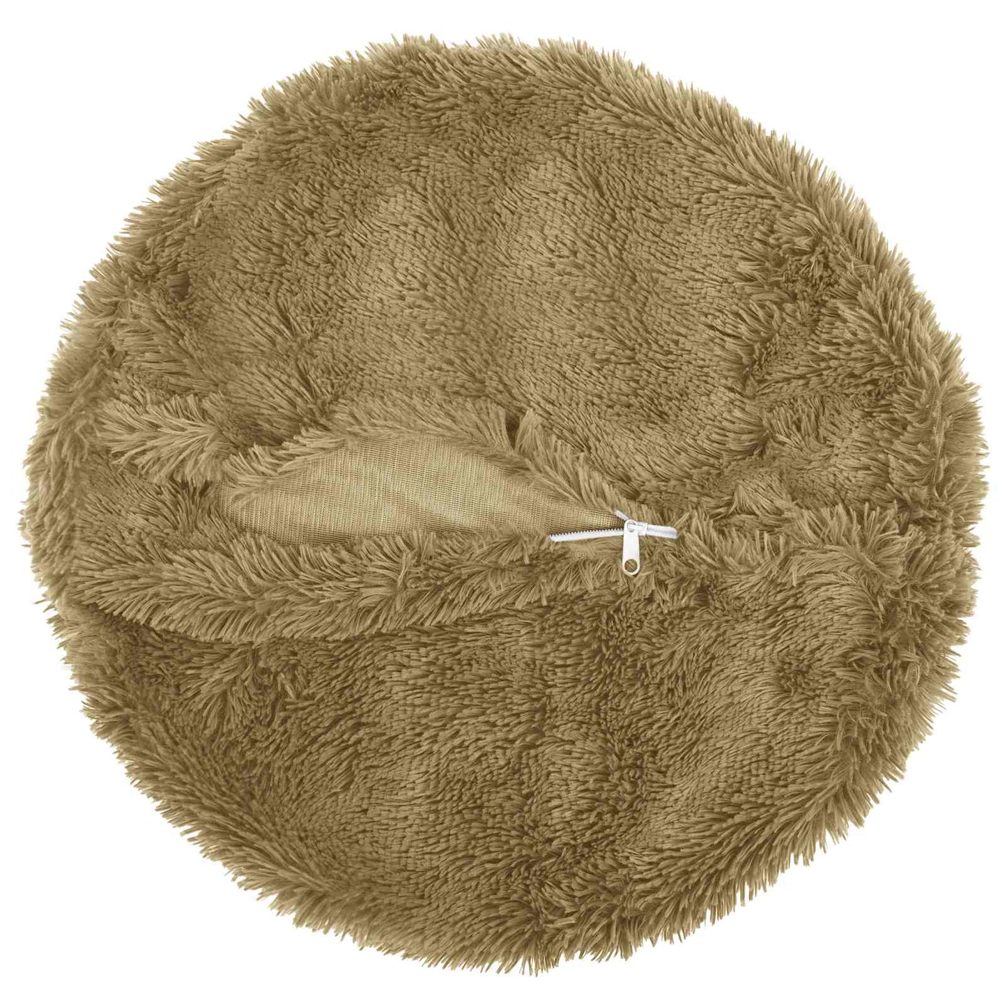 Cushion Cover 6 pcs HEERLEN Light Green Ø 30 cm PV Fleece