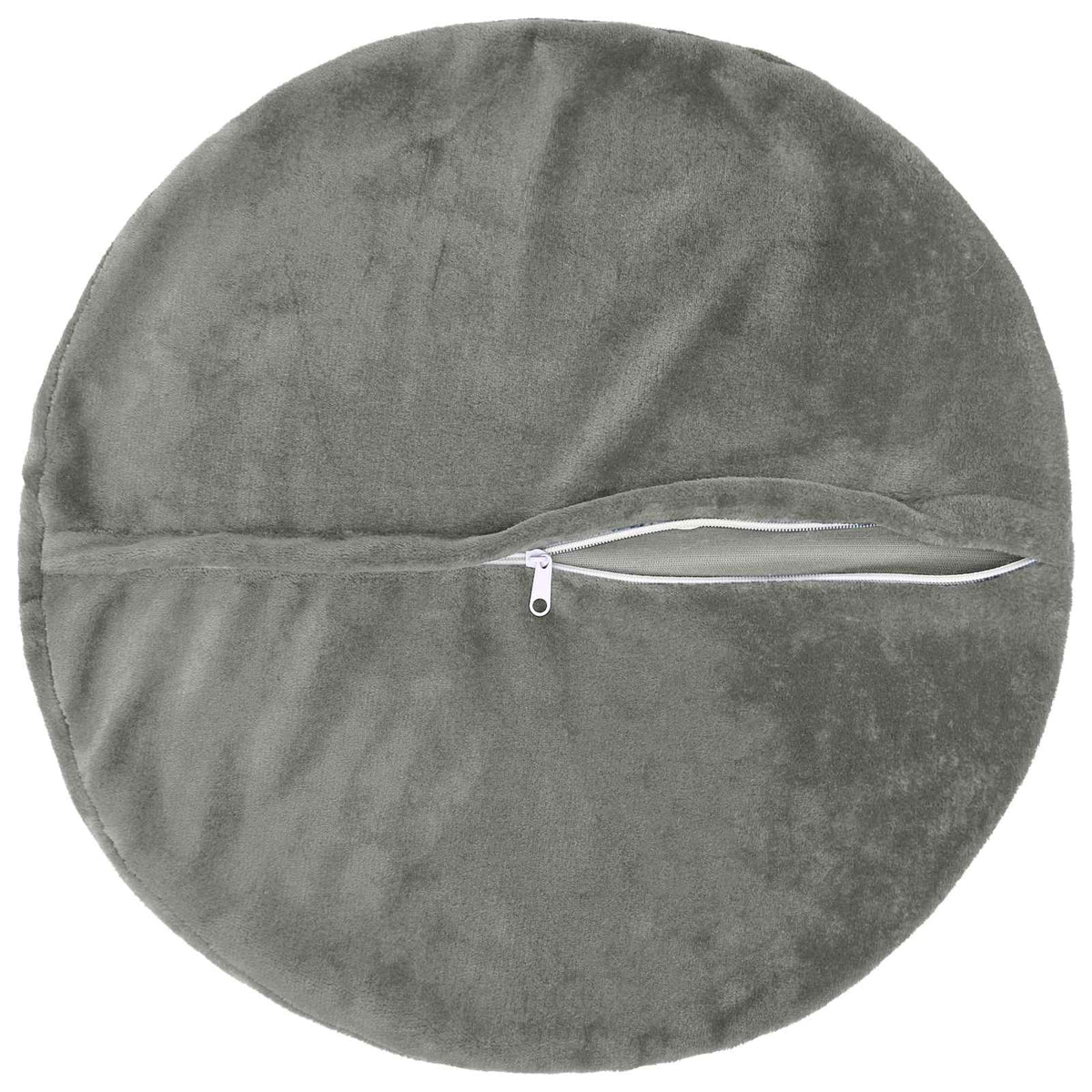 Cushion Cover 6 pcs HEERLEN Dark Grey Ø 30 cm Flannel