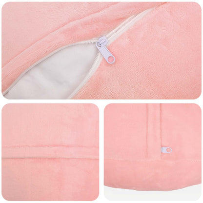 Cushion Cover 6 pcs HEERLEN Pink Ø 30 cm Flannel