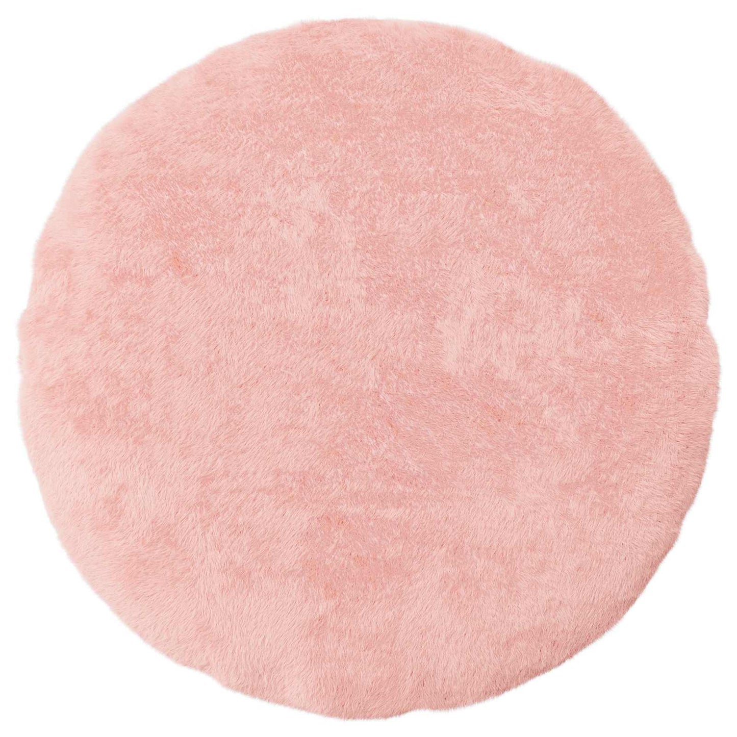 Cushion Cover 6 pcs HEERLEN Pink Ø 30 cm Faux Rabbit Fur