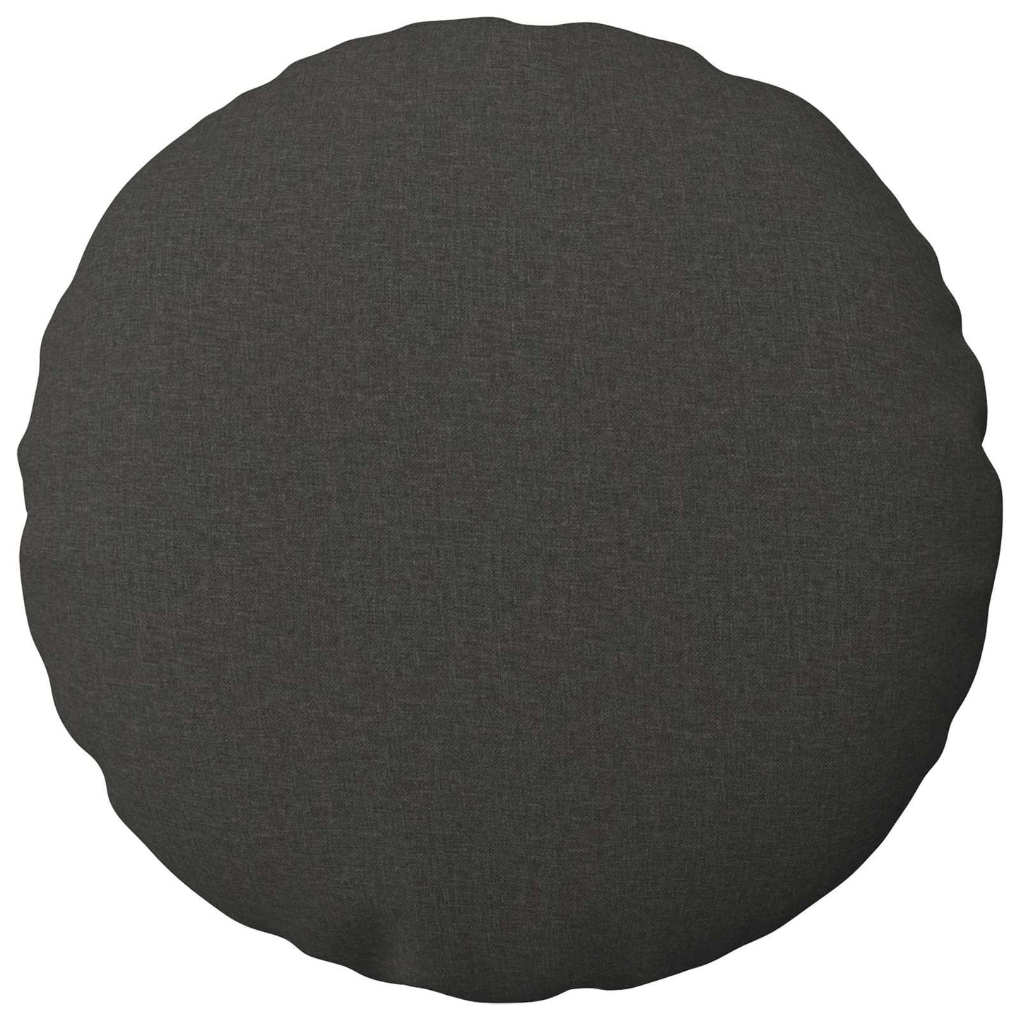 Cushion Cover 2 pcs HEERLEN Dark Grey Ø 40 cm Fabric