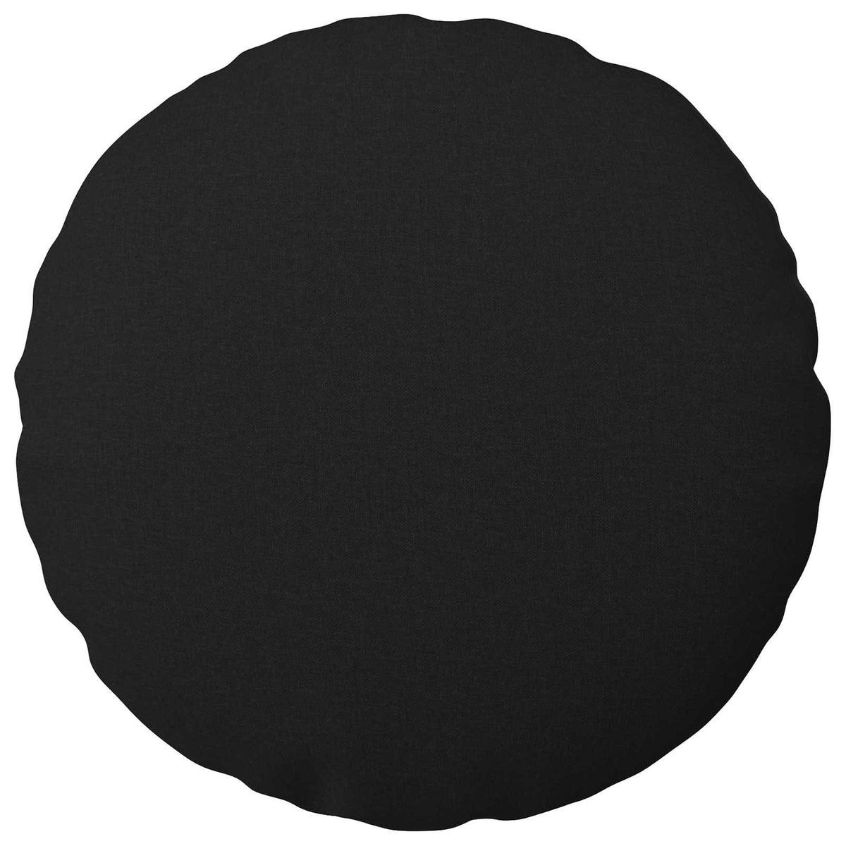 Cushion Cover 2 pcs HEERLEN Black Ø 40 cm Fabric