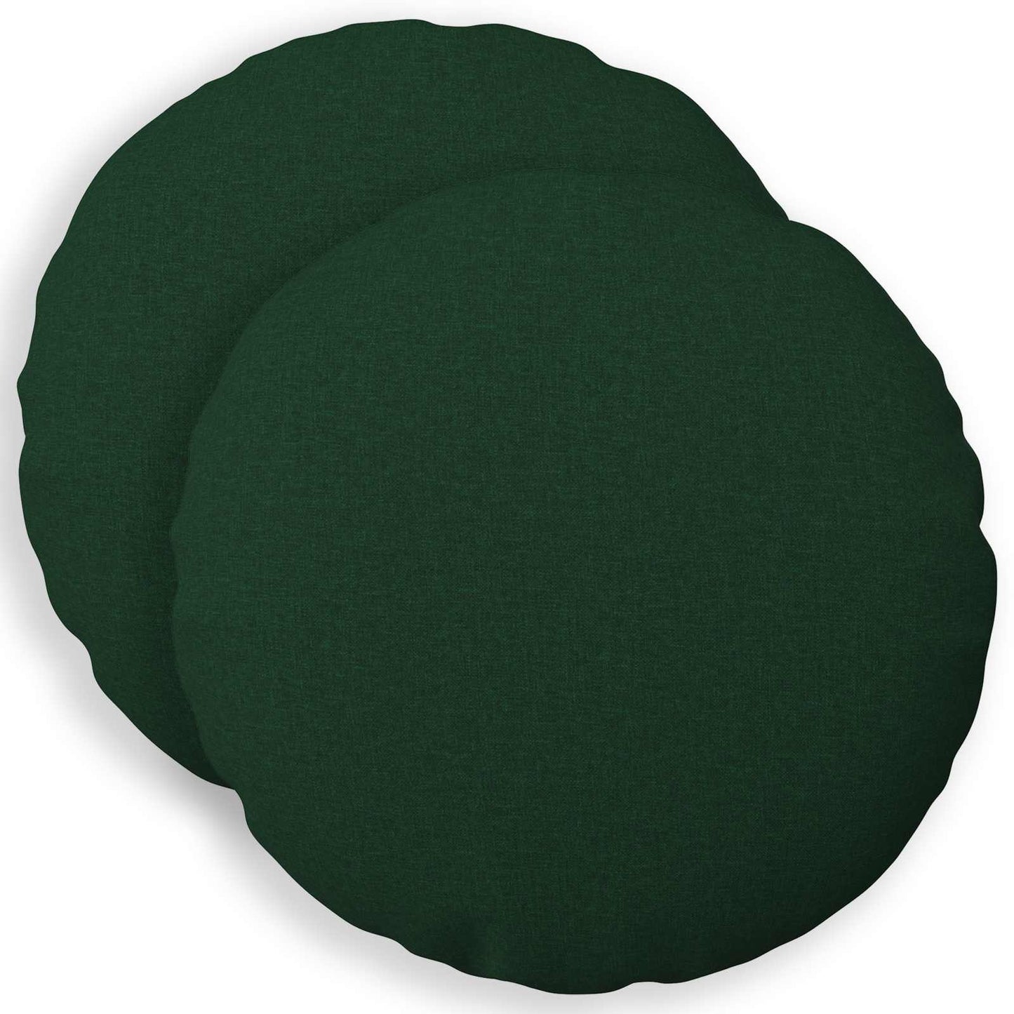 Cushion Cover 2 pcs HEERLEN Dark Green Ø 40 cm Fabric
