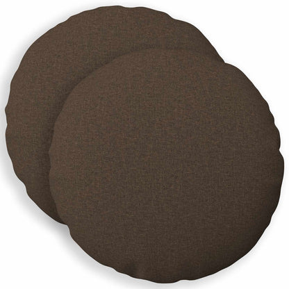 Cushion Cover 2 pcs HEERLEN Taupe Ø 40 cm Fabric