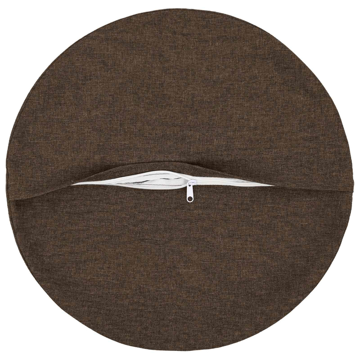 Cushion Cover 6 pcs HEERLEN Taupe Ø 40 cm Fabric