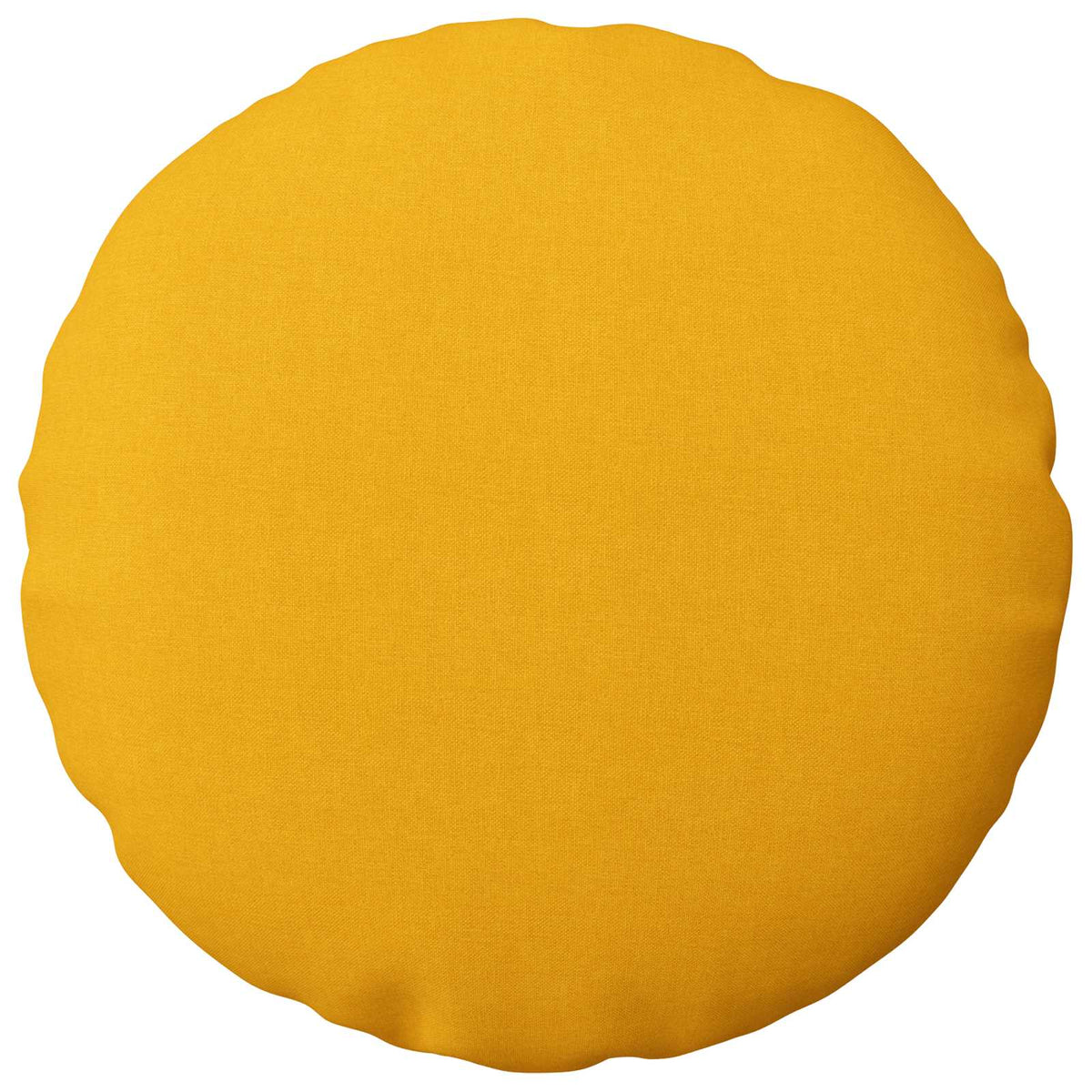 Cushion Cover 2 pcs HEERLEN Light Yellow Ø 40 cm Fabric