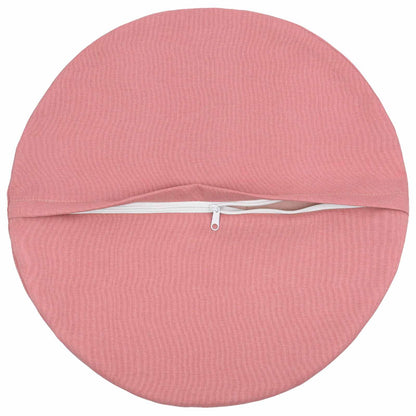 Cushion Cover 2 pcs HEERLEN Pink Ø 40 cm Fabric