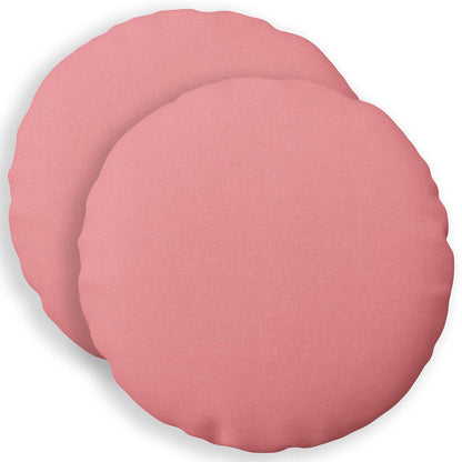 Cushion Cover 2 pcs HEERLEN Pink Ø 40 cm Fabric