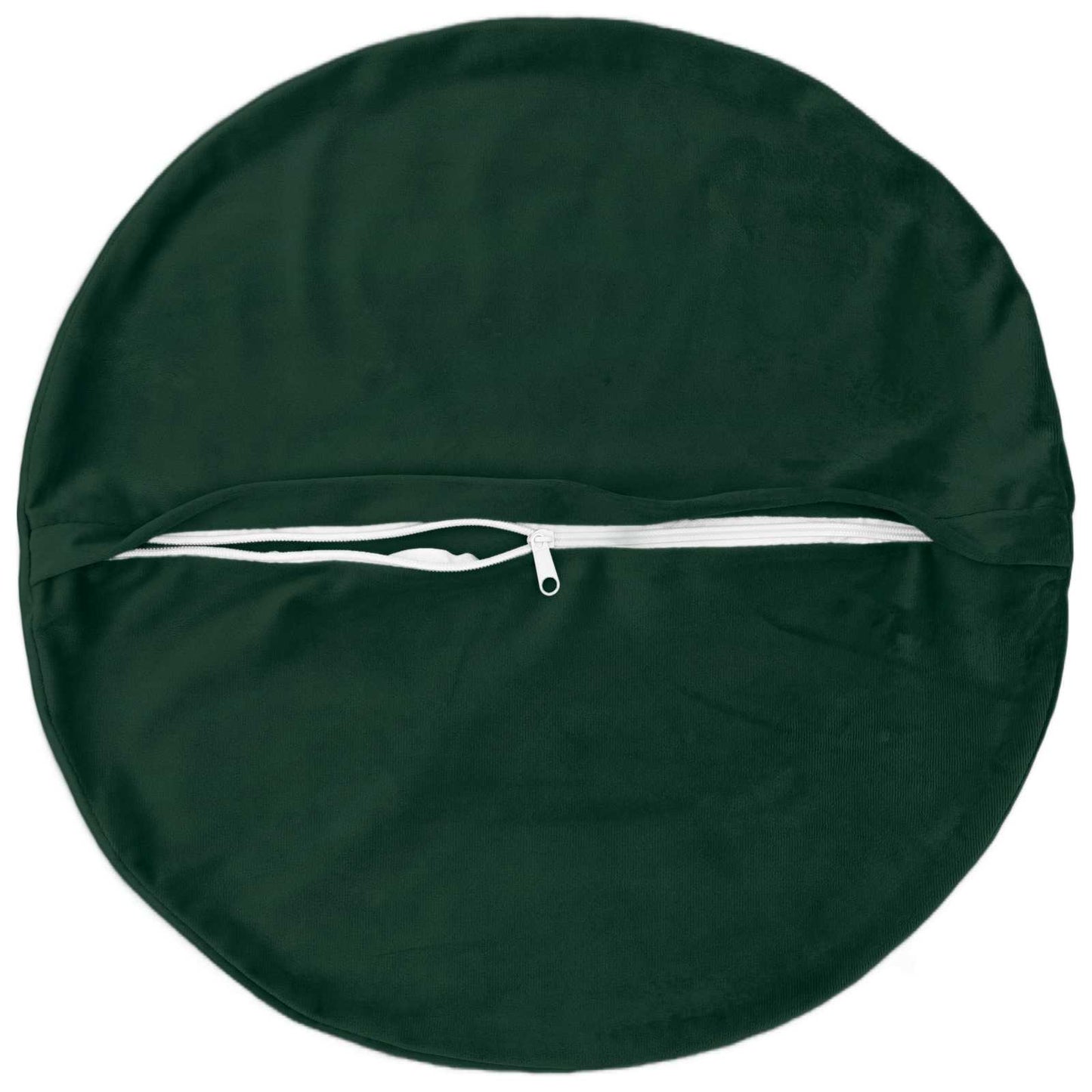 Cushion Cover 2 pcs HEERLEN Dark Green Ø 40 cm Velvet