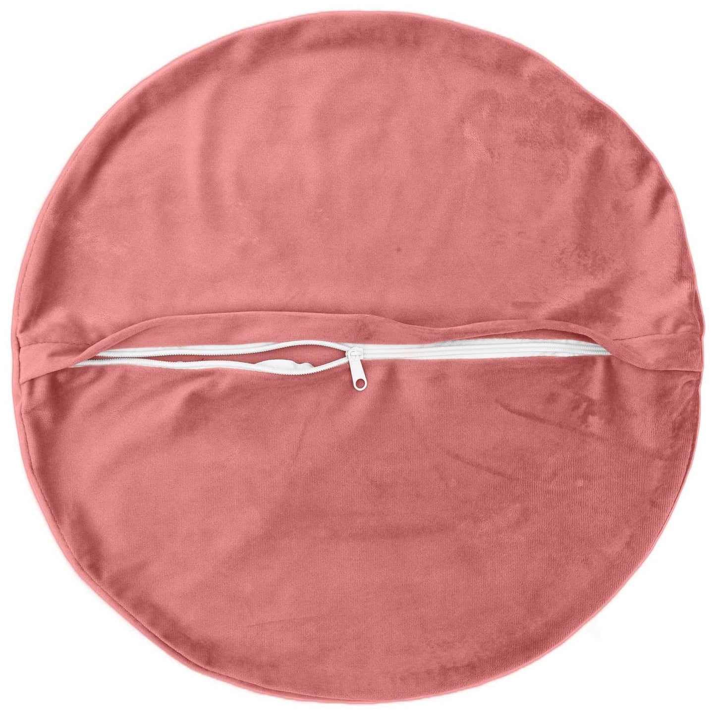 Cushion Cover 2 pcs HEERLEN Pink Ø 40 cm Velvet