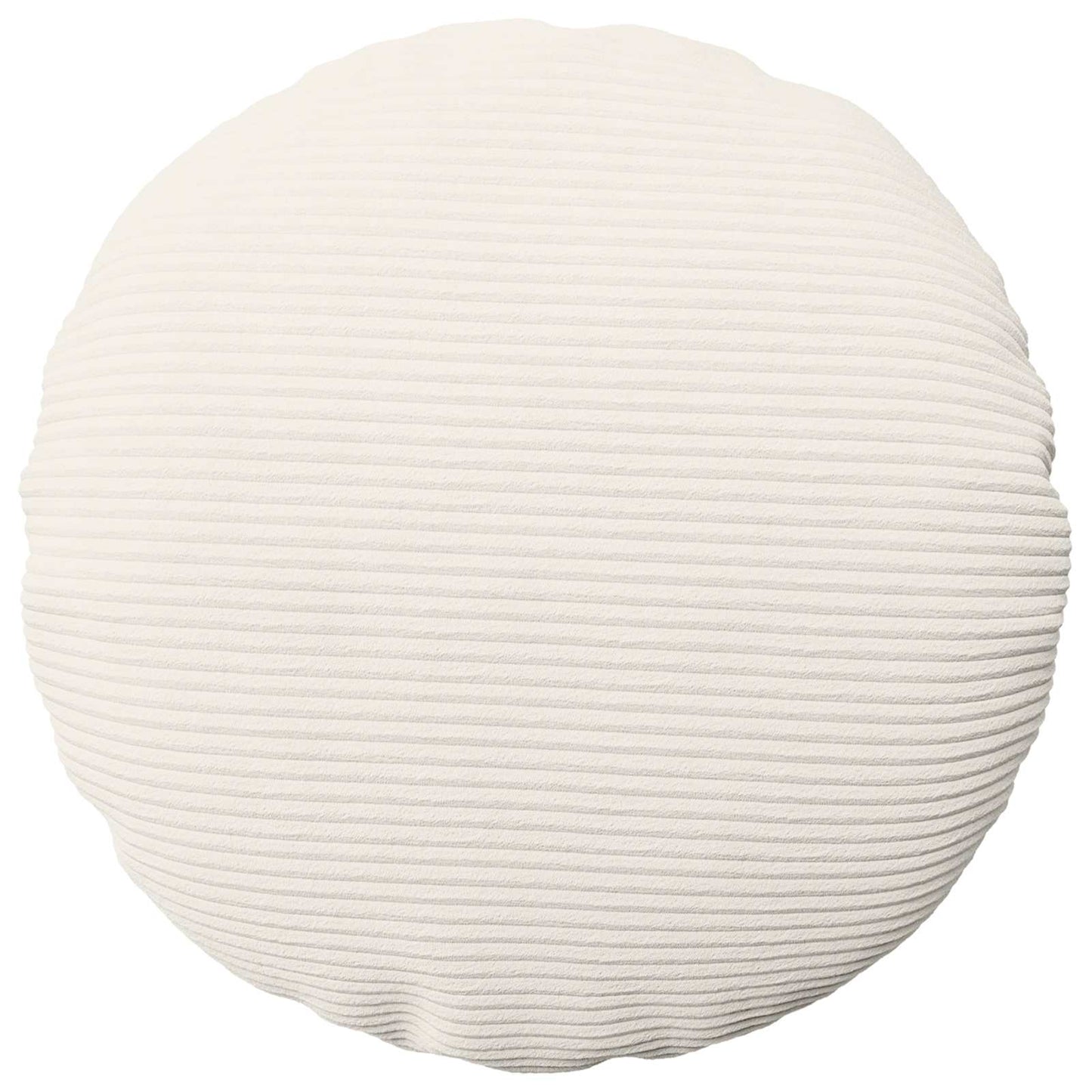 Cushion Cover 2 pcs HEERLEN Cream Ø 40 cm Corduroy