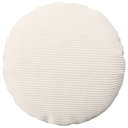 Cushion Cover 2 pcs HEERLEN Cream Ø 40 cm Corduroy