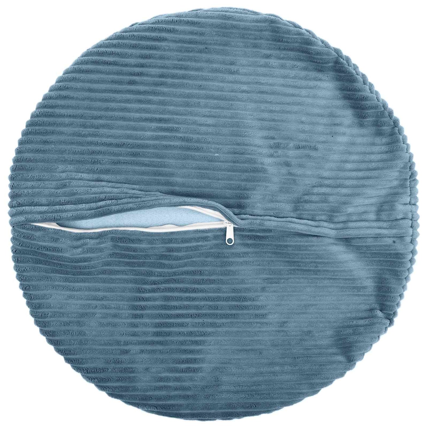 Cushion Cover 6 pcs HEERLEN Blue Ø 40 cm Corduroy