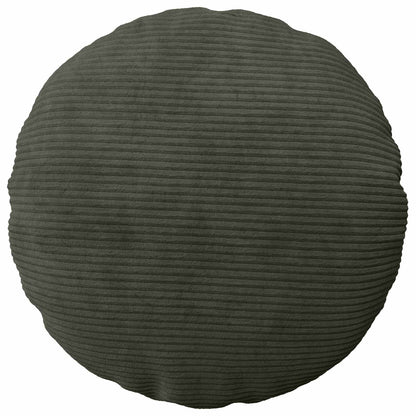 Cushion Cover 6 pcs HEERLEN Anthracite Ø 40 cm Corduroy