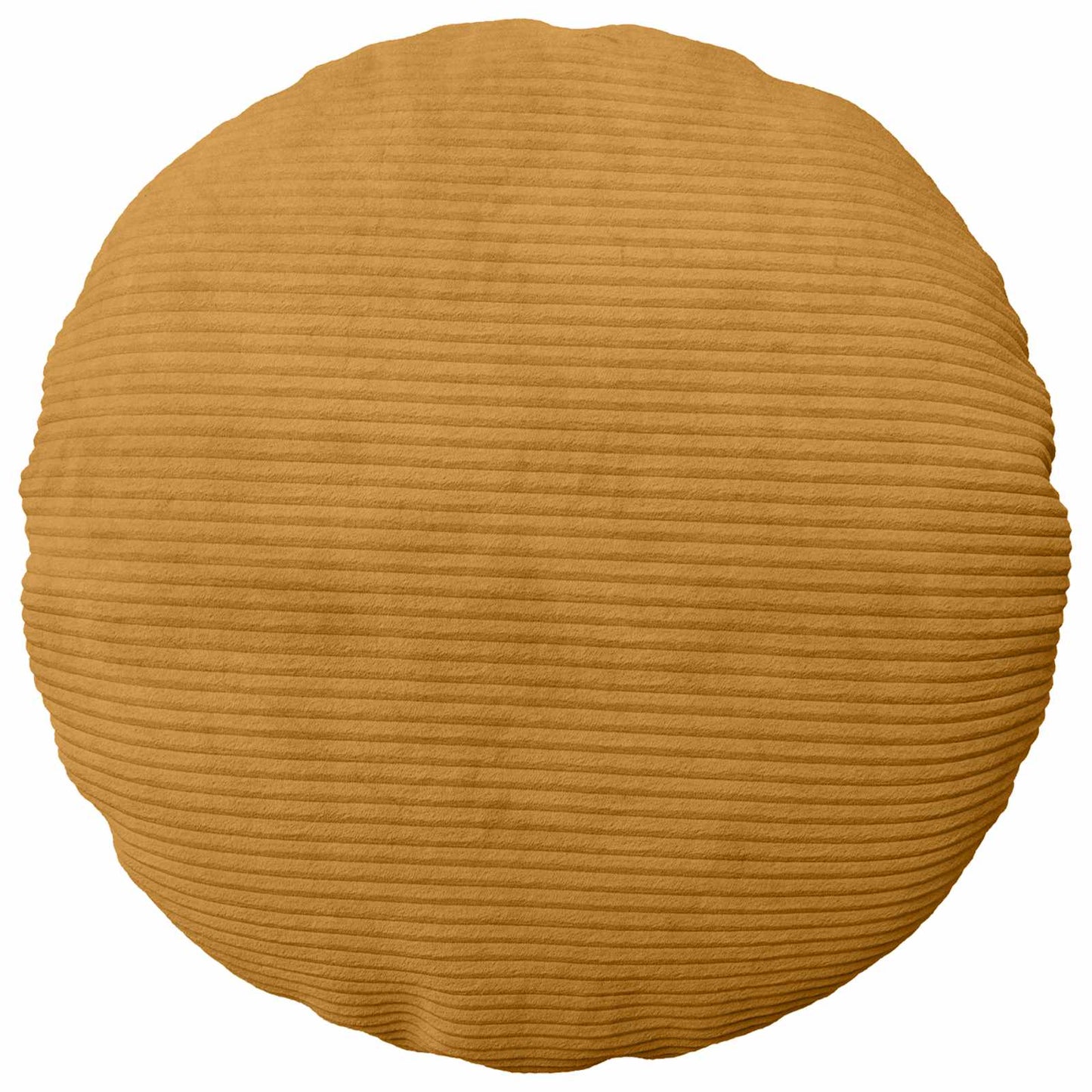 Cushion Cover 2 pcs HEERLEN Yellow Ø 40 cm Corduroy