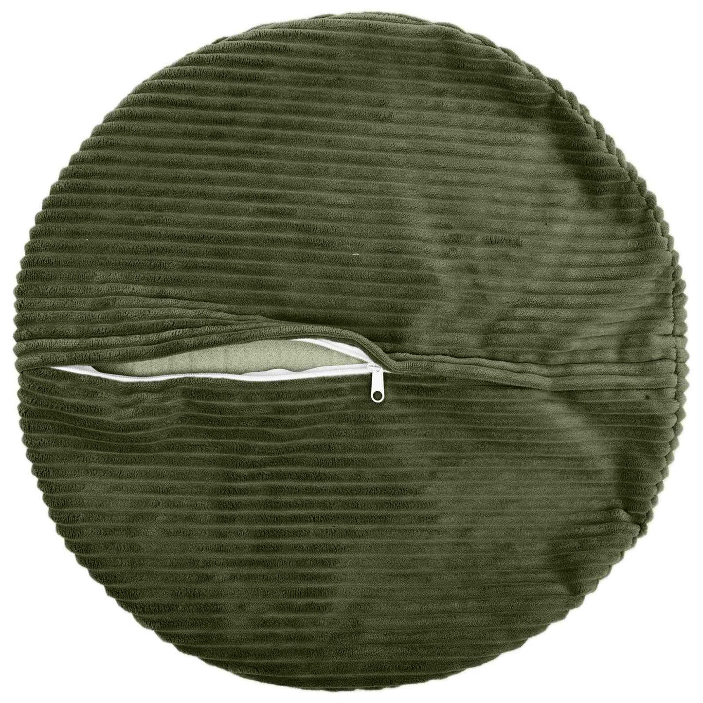Cushion Cover 6 pcs HEERLEN Green Ø 40 cm Corduroy