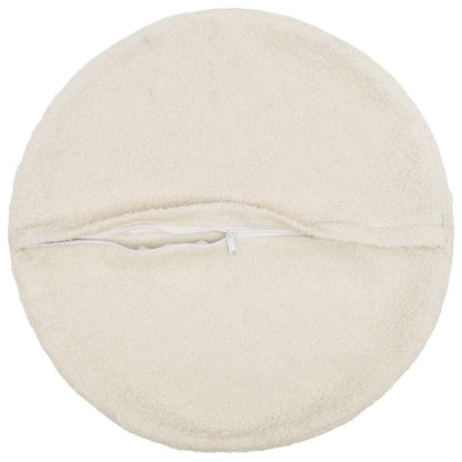 Cushion Cover 2 pcs HEERLEN Cream Ø 40 cm Bouclé