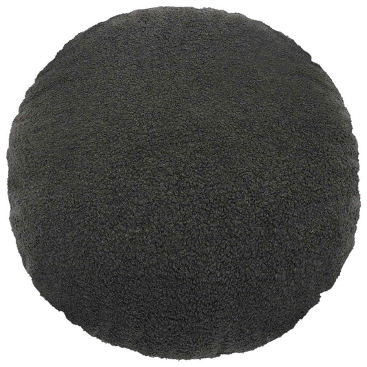Cushion Cover 6 pcs HEERLEN Dark Grey Ø 40 cm Bouclé