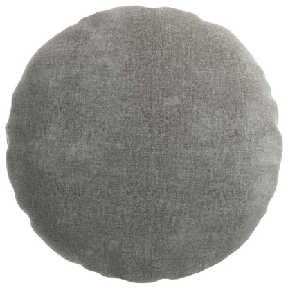 Cushion Cover 2 pcs HEERLEN Dark Grey Ø 40 cm Chenille Fabric
