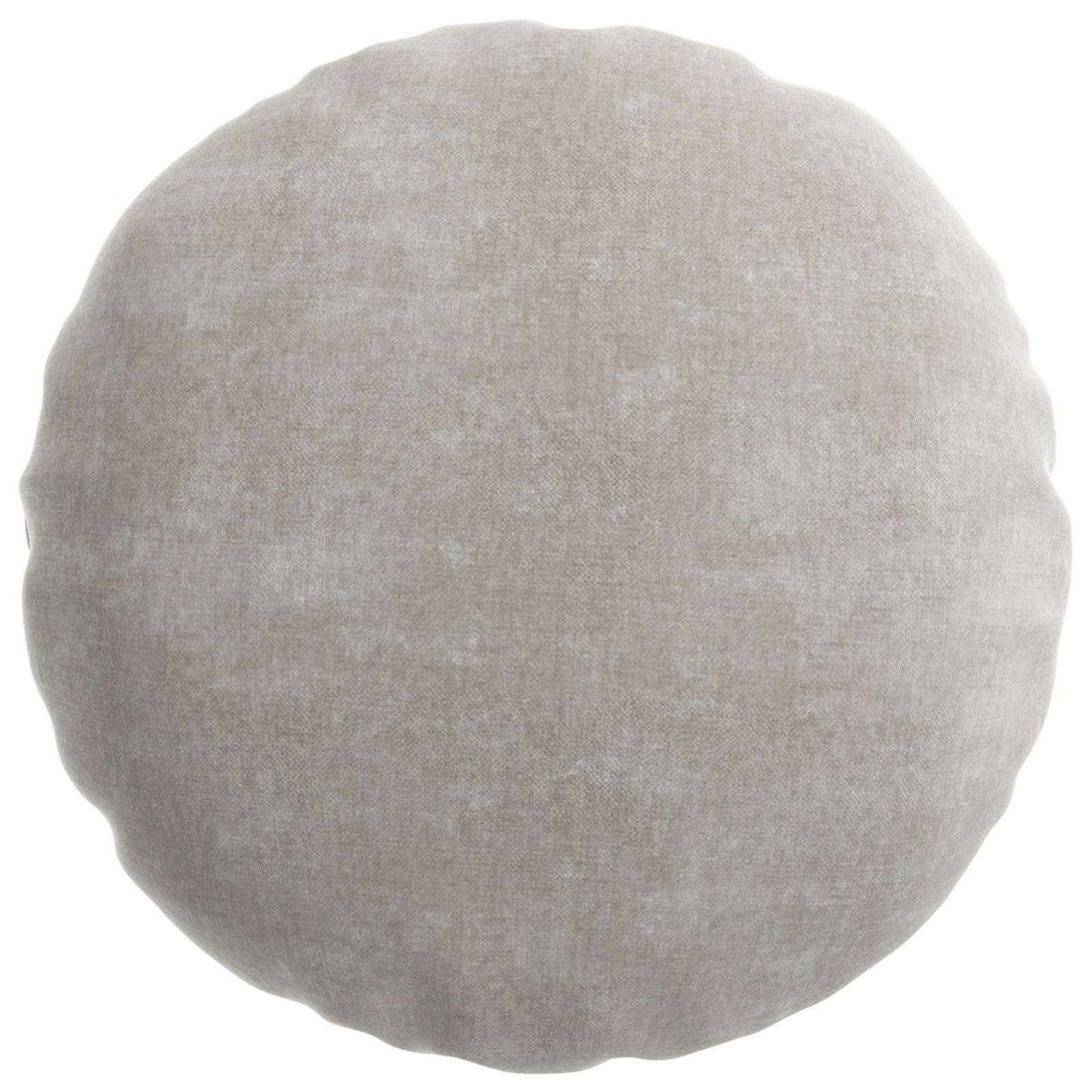 Cushion Cover 6 pcs HEERLEN Light Grey Ø 40 cm Chenille Fabric
