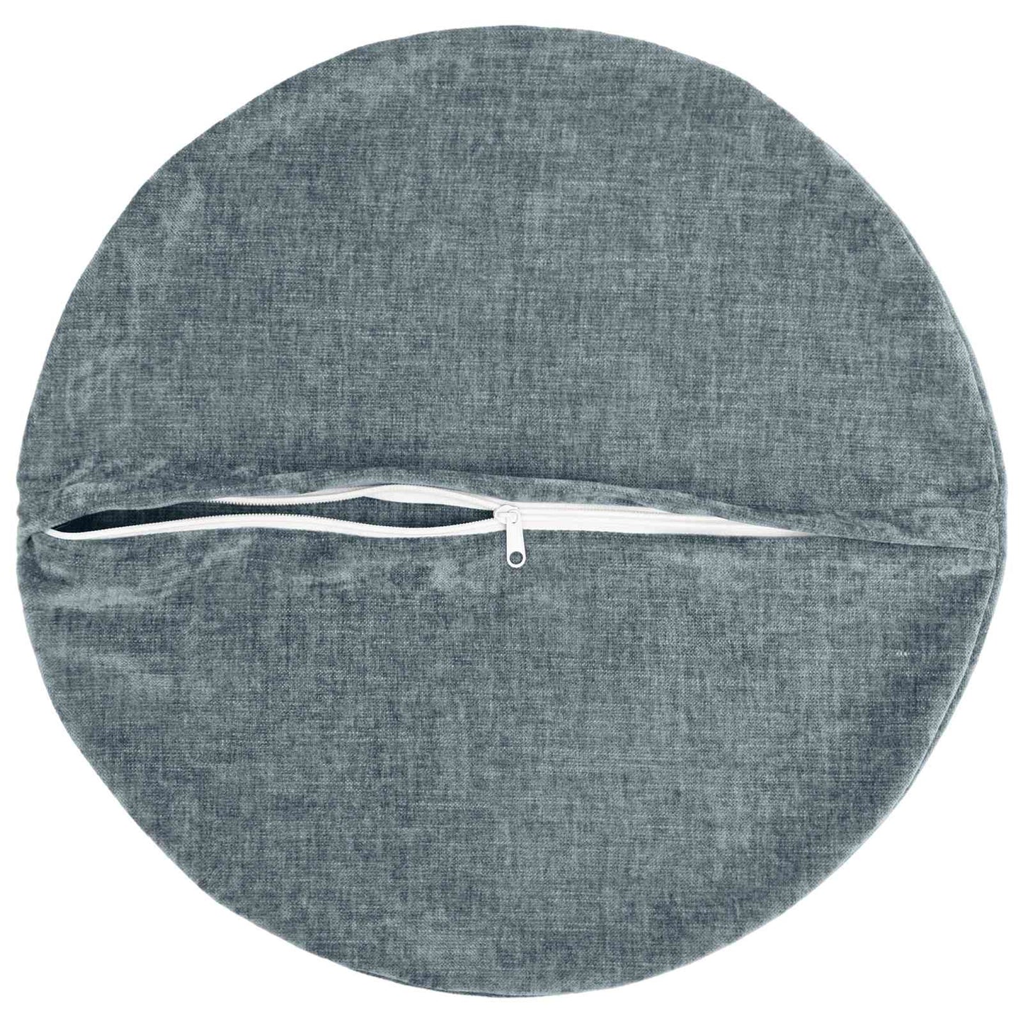 Cushion Cover 2 pcs HEERLEN Light Blue Ø 40 cm Chenille Fabric