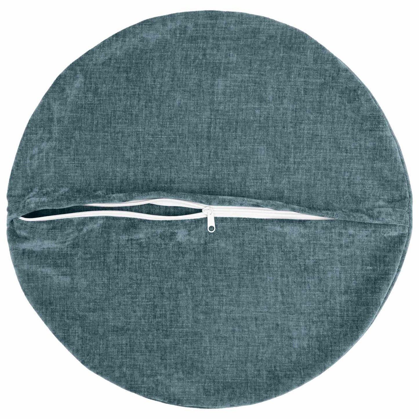 Cushion Cover 6 pcs HEERLEN Blue Ø 40 cm Chenille Fabric