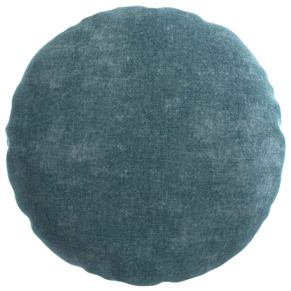 Cushion Cover 6 pcs HEERLEN Blue Ø 40 cm Chenille Fabric