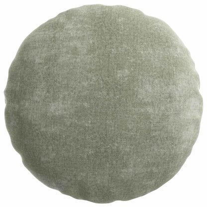 Cushion Cover 6 pcs HEERLEN Green Ø 40 cm Chenille Fabric