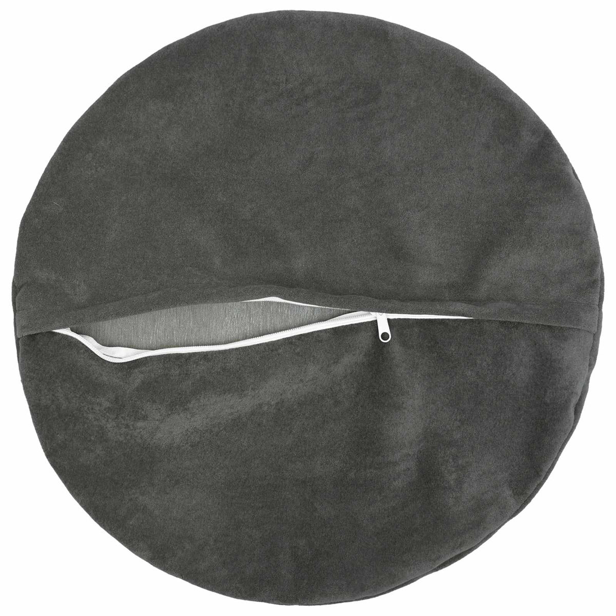 Cushion Cover 2 pcs HEERLEN Anthracite Ø 40 cm