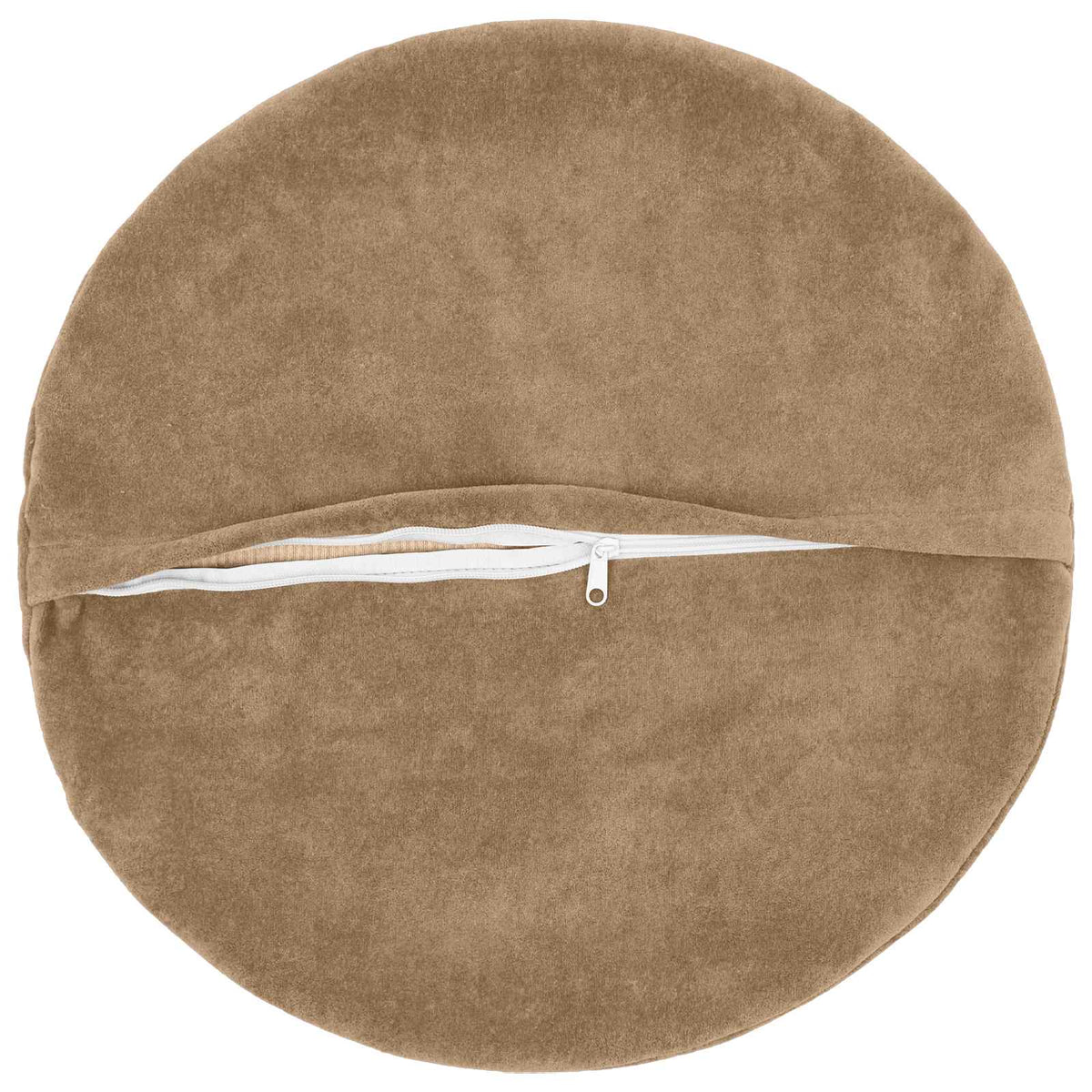 Cushion Cover 6 pcs HEERLEN Taupe Ø 40 cm Microfiber Fleece