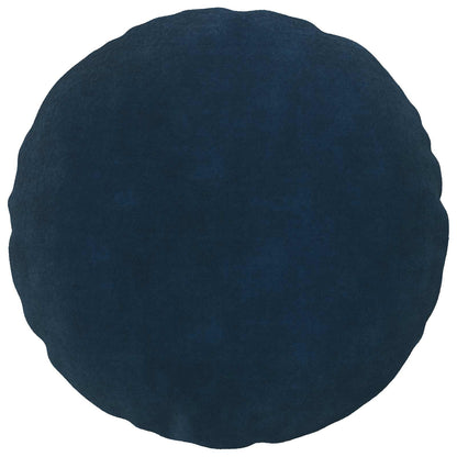 Cushion Cover 2 pcs HEERLEN Blue Ø 40 cm Microfiber Fleece