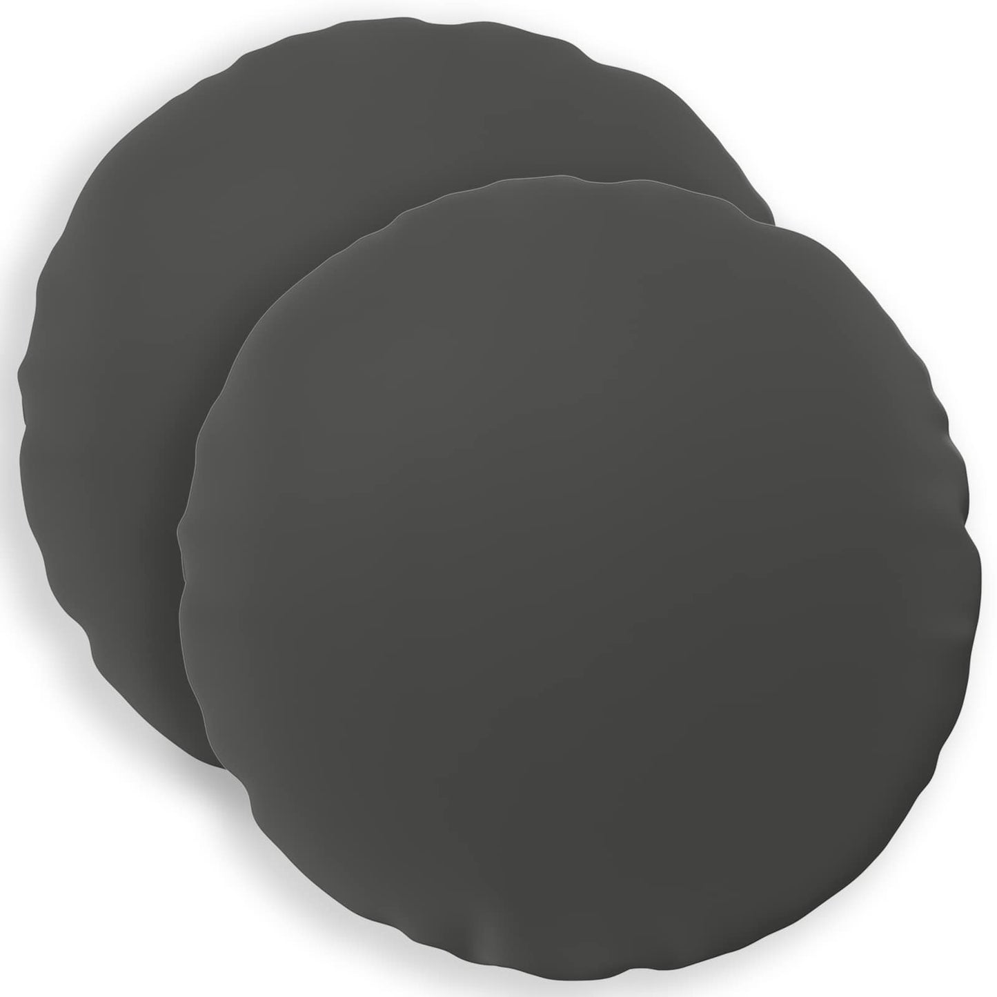 Cushion Cover 2 pcs HEERLEN Anthracite Ø 40 cm Polyester
