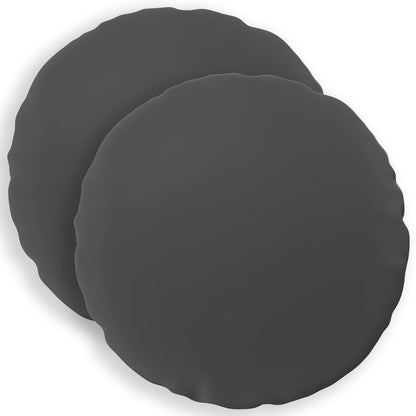 Cushion Cover 2 pcs HEERLEN Anthracite Ø 40 cm Polyester