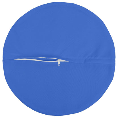 Cushion Cover 2 pcs HEERLEN Royal Blue Ø 40 cm Polyester
