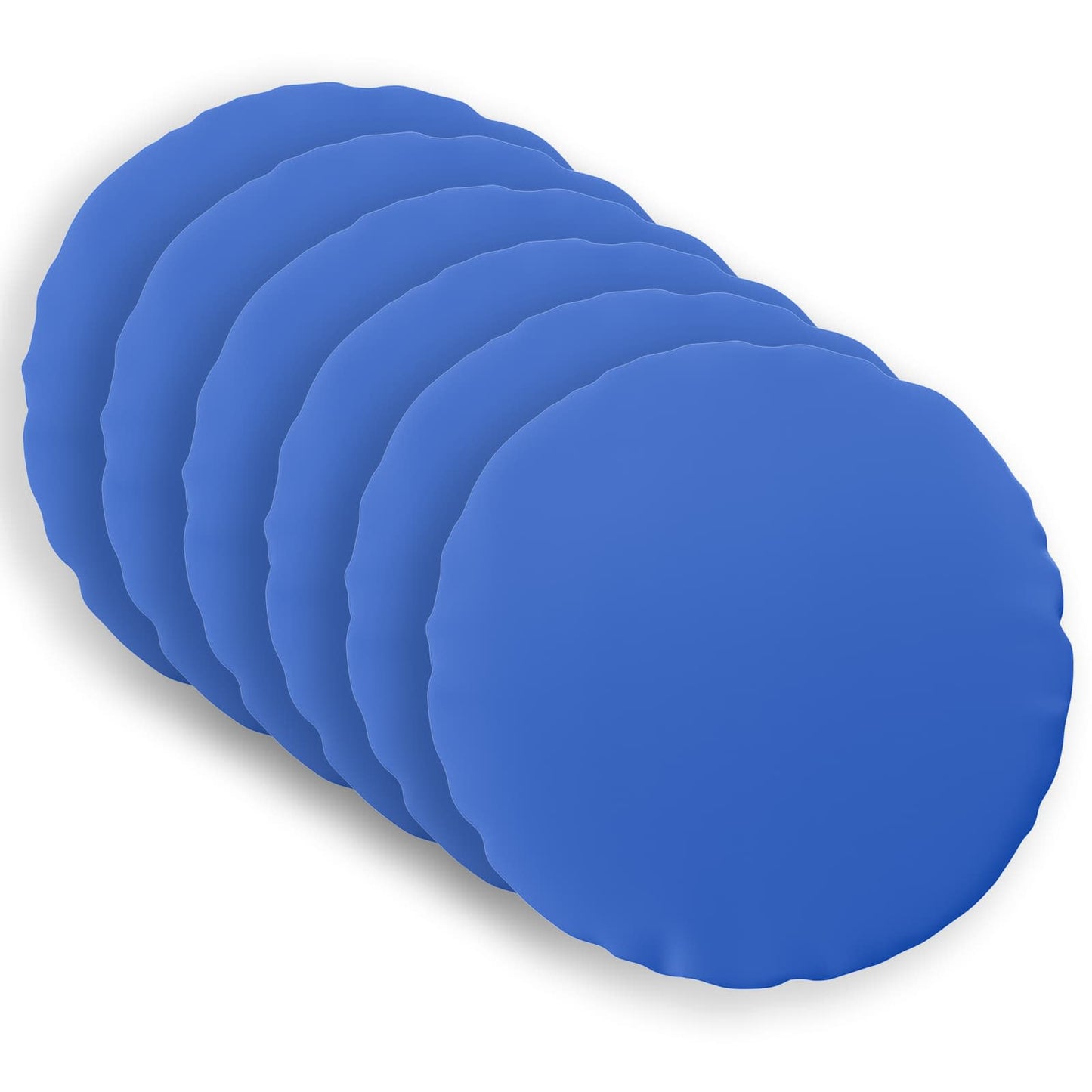 Cushion Cover 6 pcs HEERLEN Royal Blue Ø 40 cm Polyester