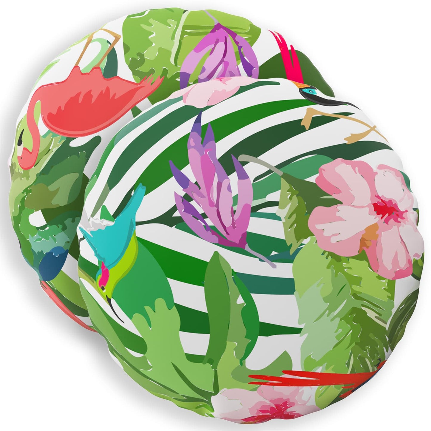 Cushion Cover 2 pcs HEERLEN Multicolour Ø 40 cm Polyester