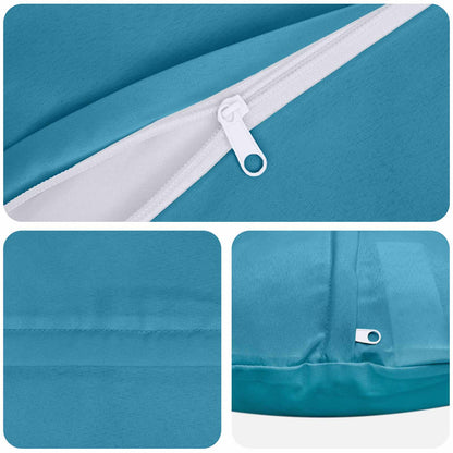 Cushion Cover 6 pcs HEERLEN Light Blue Ø 40 cm Polyester