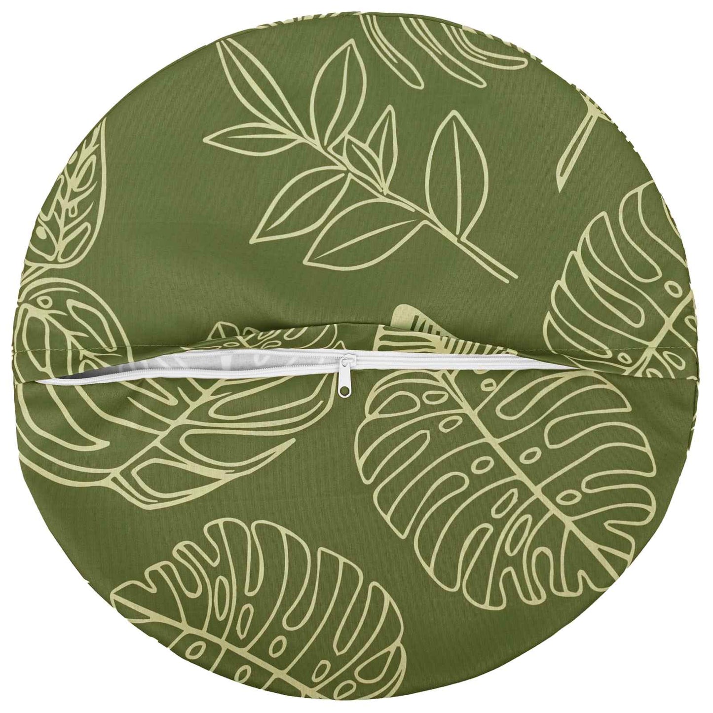 Cushion Cover 6 pcs HEERLEN Leaf Design Ø 40 cm Polyester