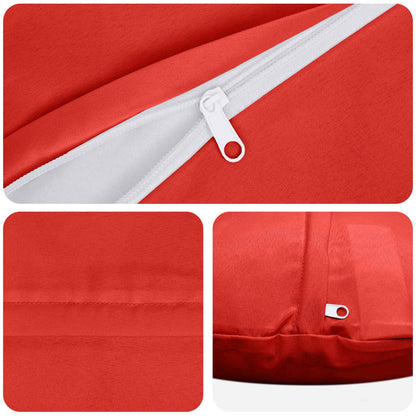 Cushion Cover 6 pcs HEERLEN Red Ø 40 cm Polyester