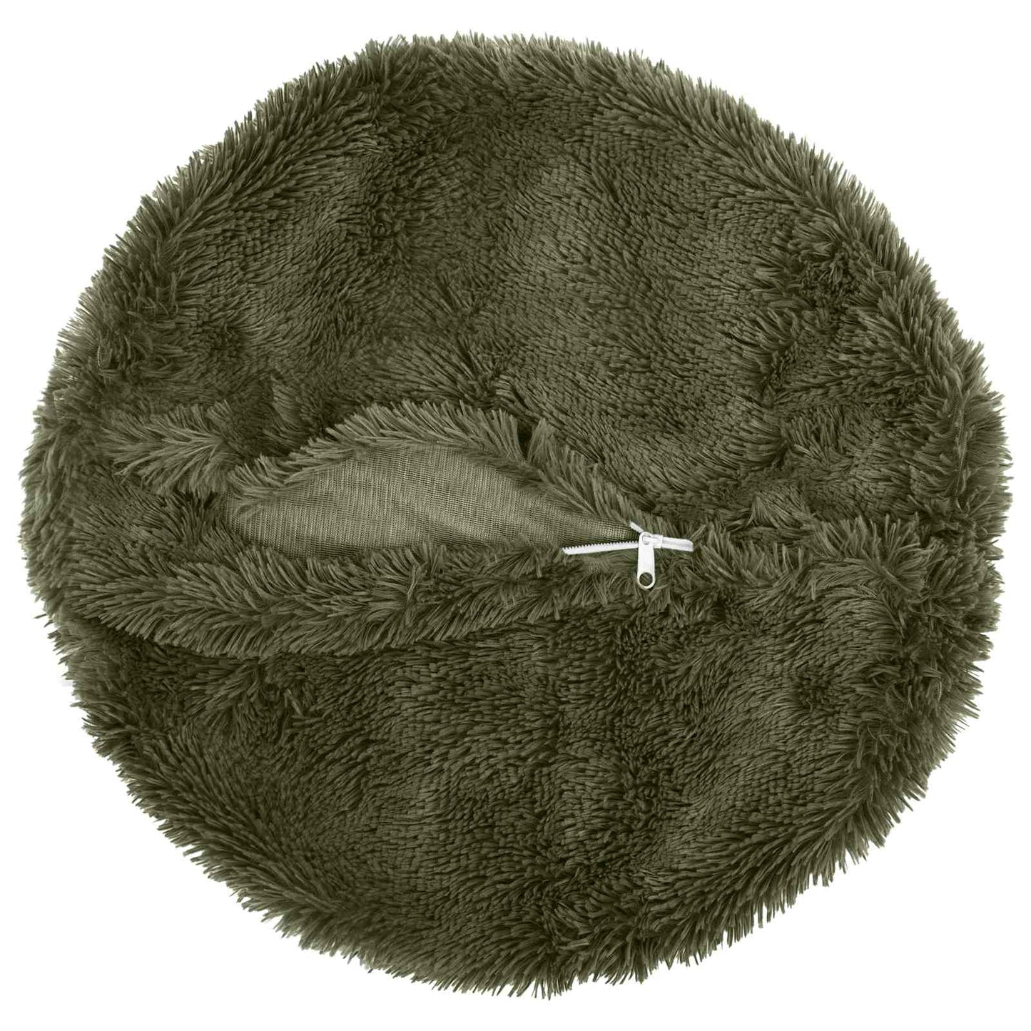 Cushion Cover 6 pcs HEERLEN Green Ø 40 cm PV Fleece