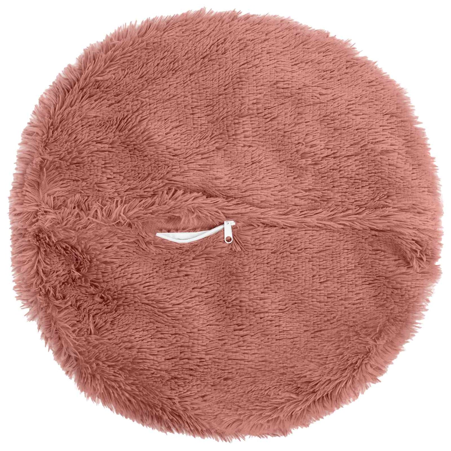 Cushion Cover 2 pcs HEERLEN Pink Ø 40 cm PV Fleece