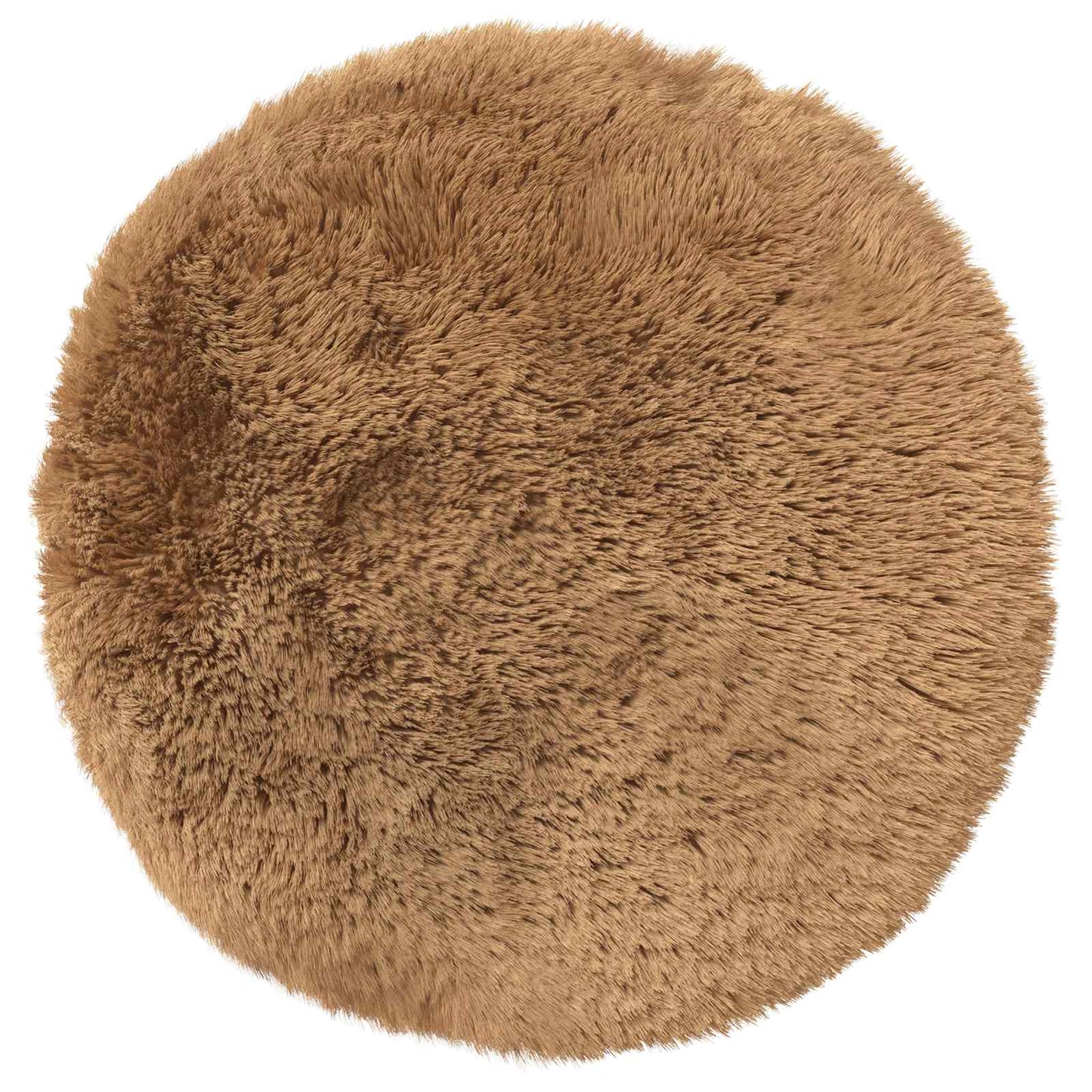 Cushion Cover 2 pcs HEERLEN Taupe Ø 40 cm PV Fleece