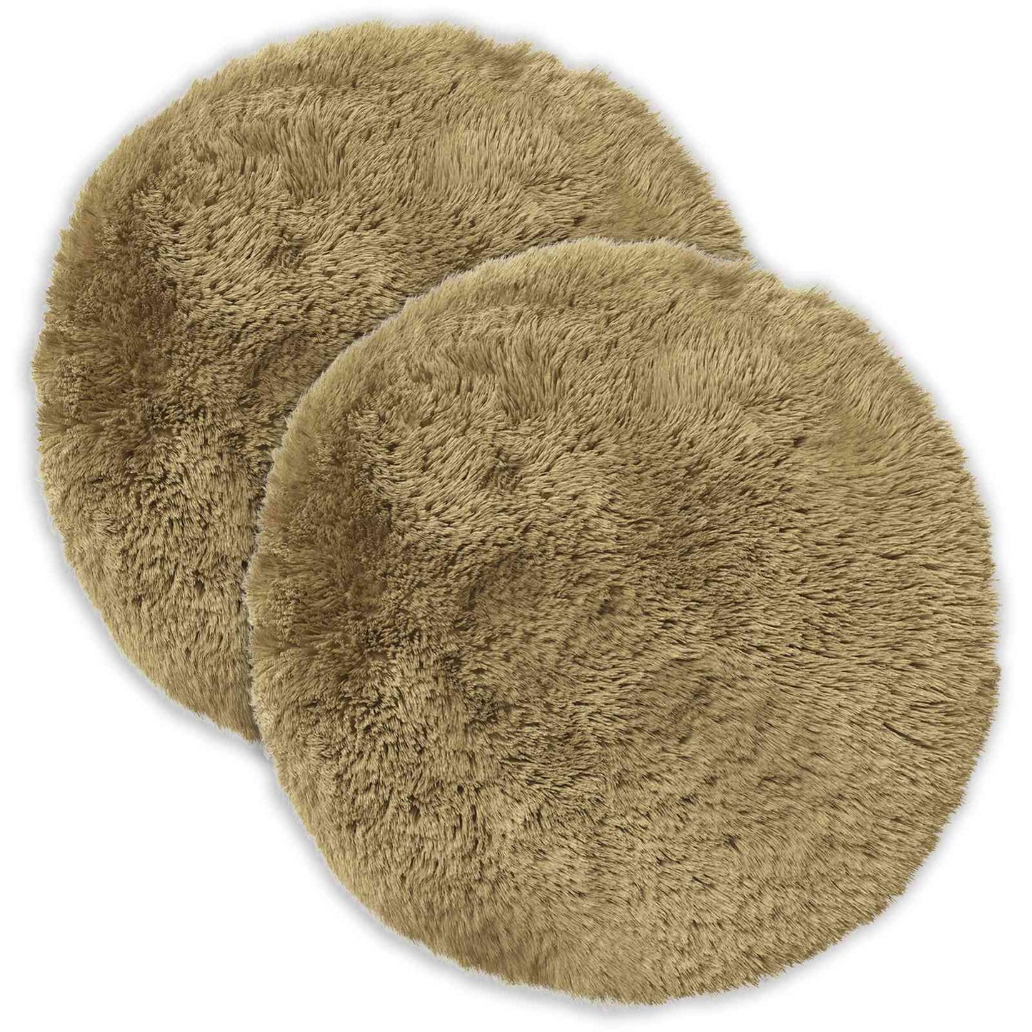 Cushion Cover 2 pcs HEERLEN Light Green Ø 40 cm PV Fleece