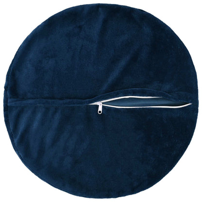 Cushion Cover 2 pcs HEERLEN Navy Blue Ø 40 cm Flannel